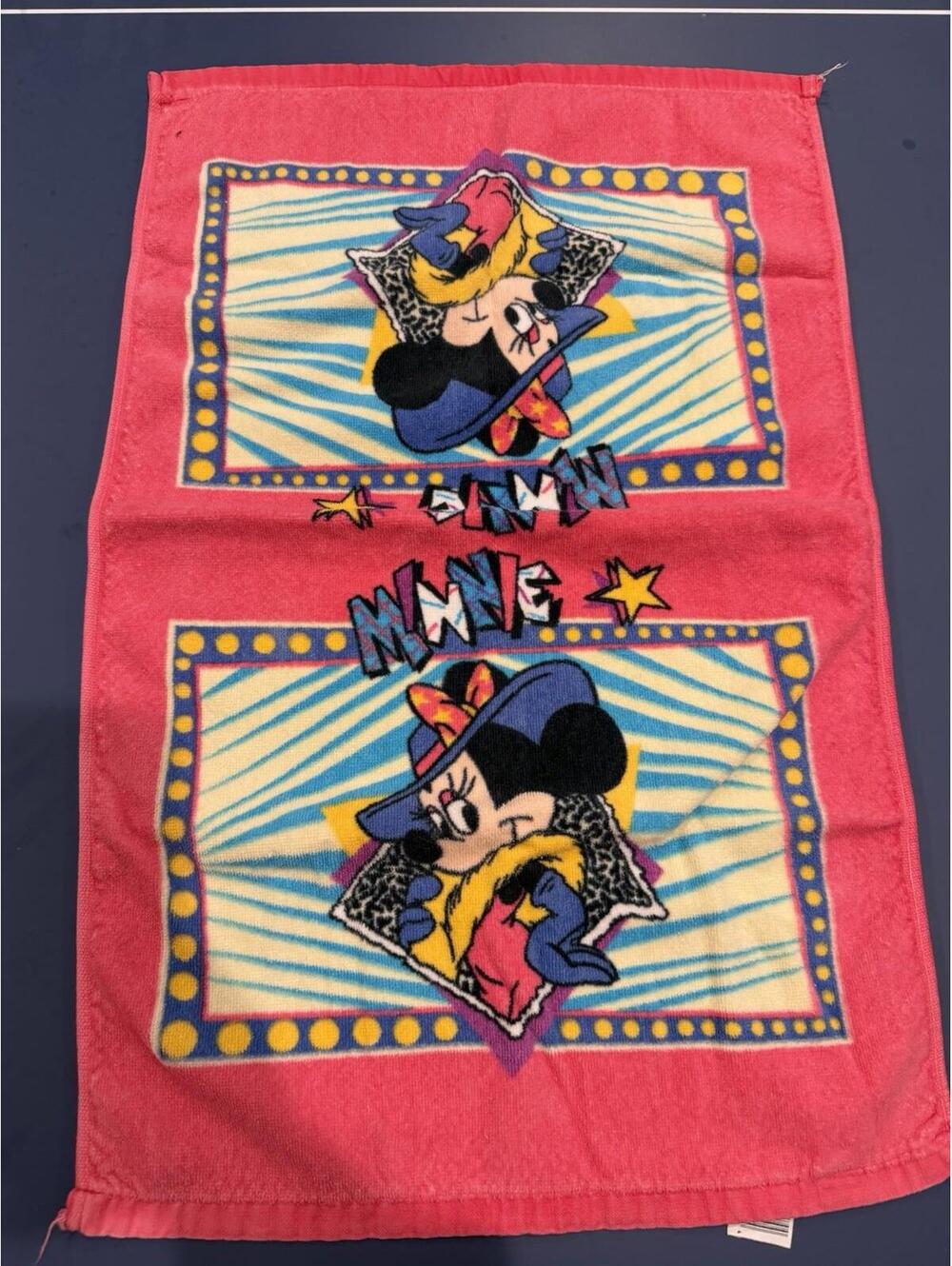 Vintage Disney Jo Franco Minnie Mouse Hand Towel